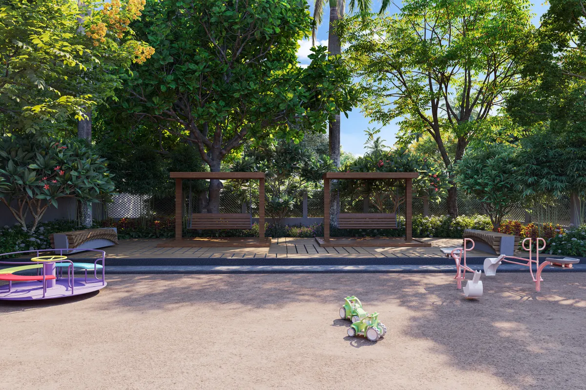 Garden sitting area
